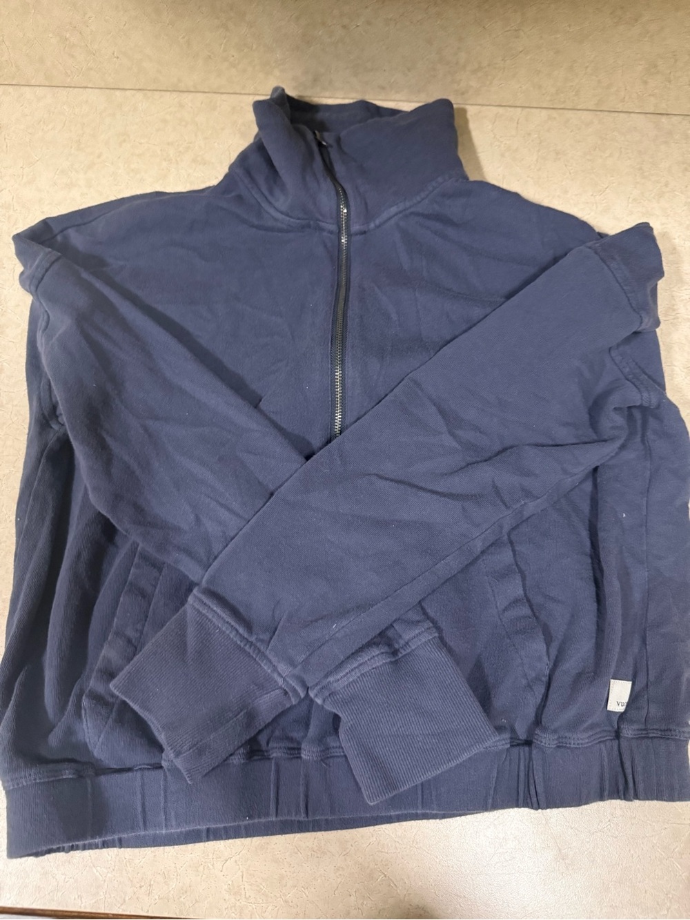 Vuori Navy Half-Zip Pullover Sweatshirt